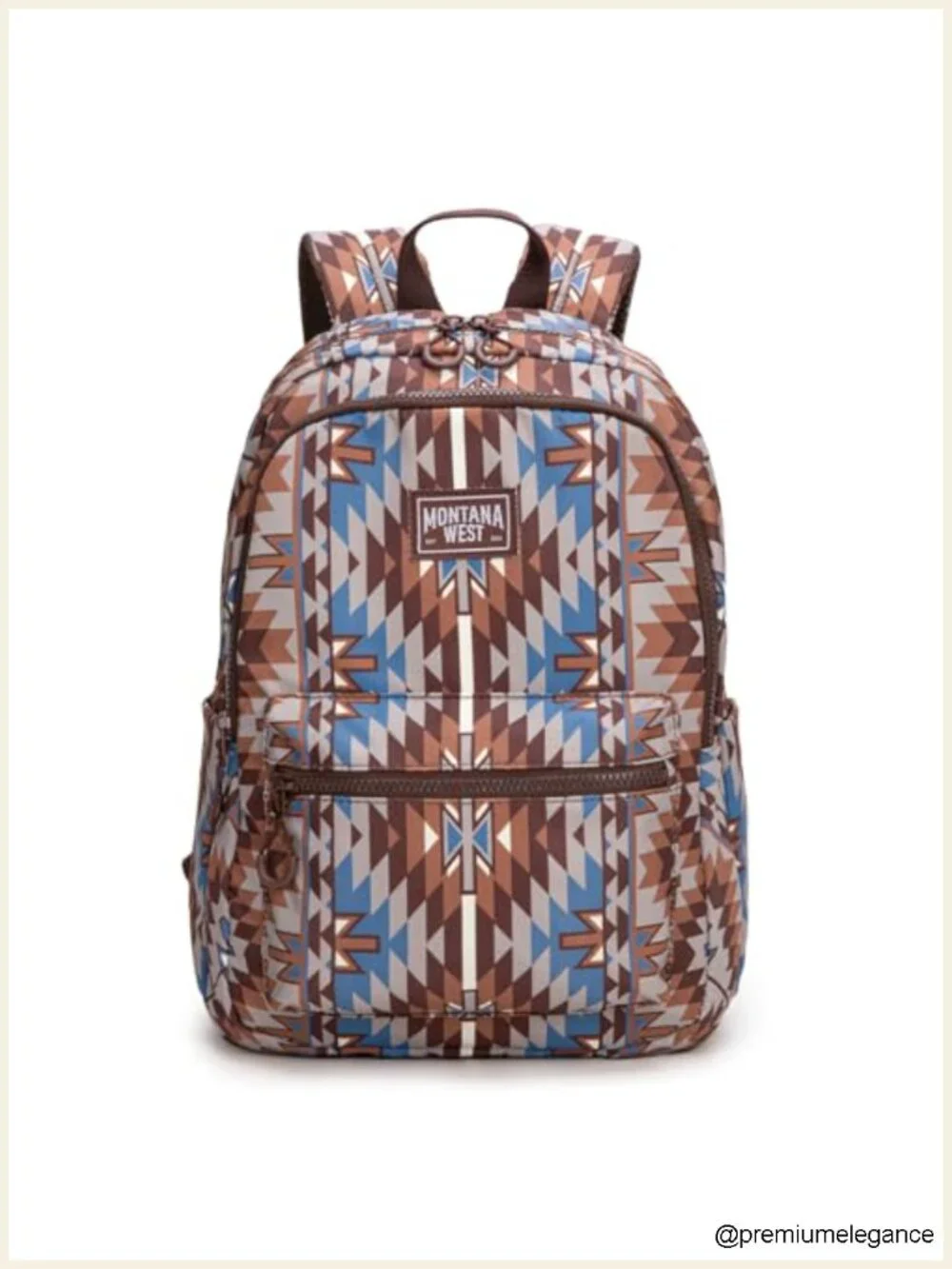 Western Aztec Backpack Purse Lightweight Casual Daypack Waterproof Nylon Travel